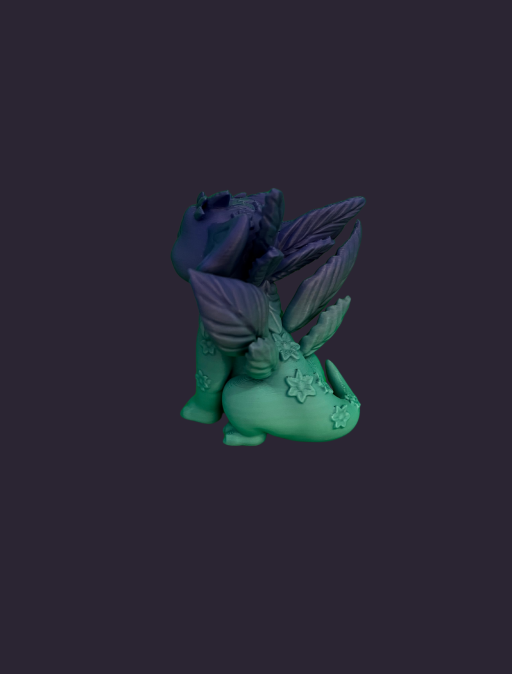 Flora – Kleiner 3D-gedruckter Drache aus PLA | Frühlingshafte Dekofigur – Bild 4