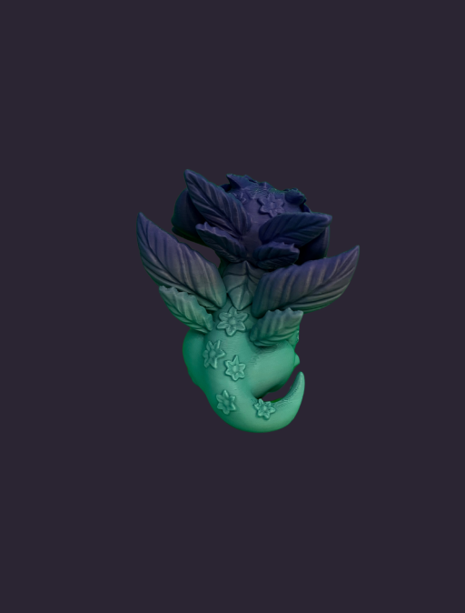 Flora – Kleiner 3D-gedruckter Drache aus PLA | Frühlingshafte Dekofigur – Bild 2