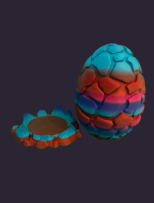 Stone Dragon Egg – 3D-gedrucktes Drachen-Ei aus PLA im Fels-Look – Bild 3
