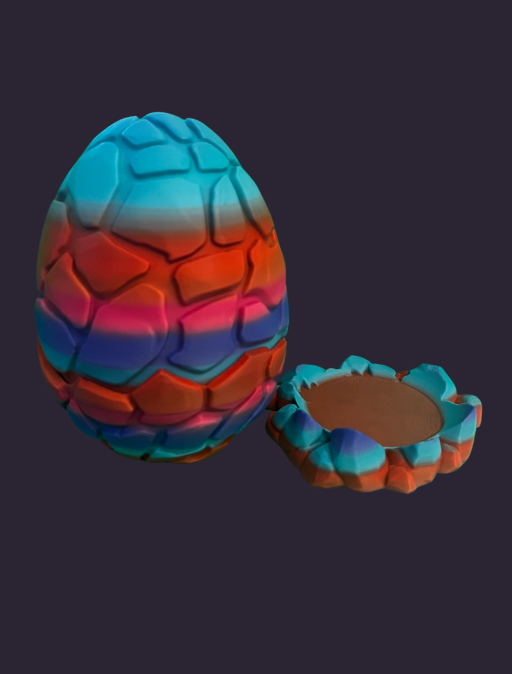 Stone Dragon Egg – 3D-gedrucktes Drachen-Ei aus PLA im Fels-Look