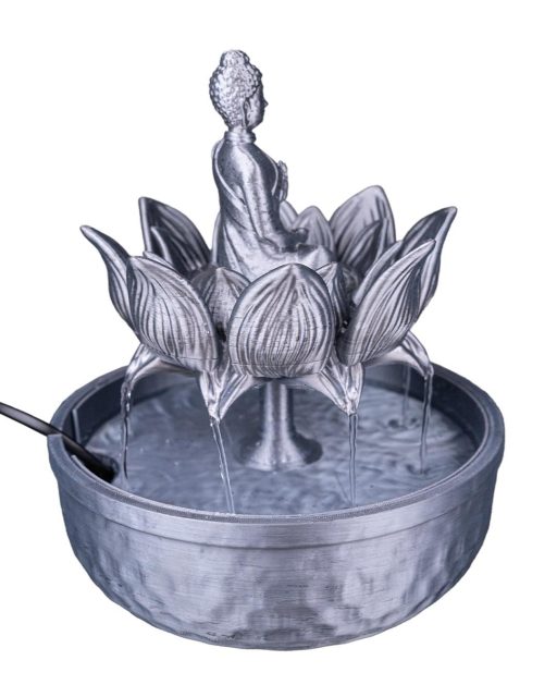 Buddha Lotus Tischbrunnen – Zen Deko aus dem 3D-Drucker (ohne Pumpe) – Bild 5