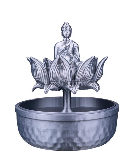 Buddha Lotus Tischbrunnen – Zen Deko aus dem 3D-Drucker (ohne Pumpe) – Bild 6