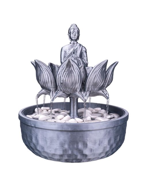 Buddha Lotus Tischbrunnen – Zen Deko aus dem 3D-Drucker (ohne Pumpe)