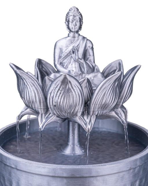 Buddha Lotus Tischbrunnen – Zen Deko aus dem 3D-Drucker (ohne Pumpe) – Bild 4