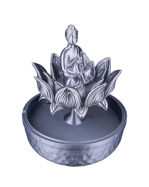 Buddha Lotus Tischbrunnen – Zen Deko aus dem 3D-Drucker (ohne Pumpe) – Bild 7