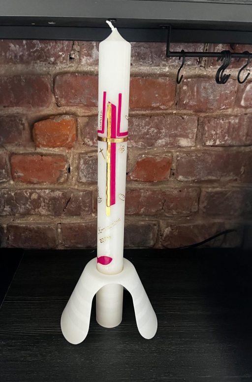 Personalisierbarer Kommunion-Kerzenhalter – 3D-gedruckt aus PLA – Bild 2