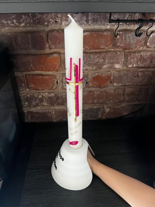 Personalisierbarer Kommunion-Kerzenhalter – 3D-gedruckt aus PLA – Bild 3