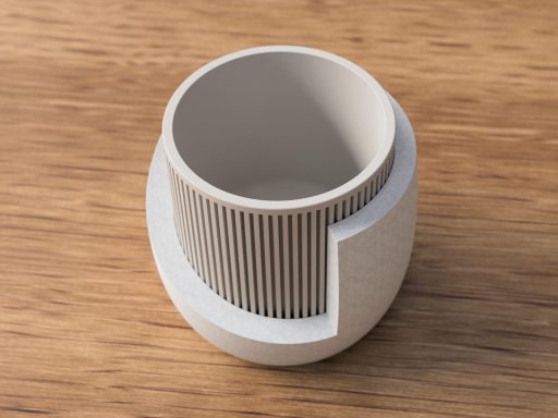 Moderner Japandi Pflanztopf, Design-Pflanztopf im Japandi-Stil – Modern trifft Zen – Bild 4