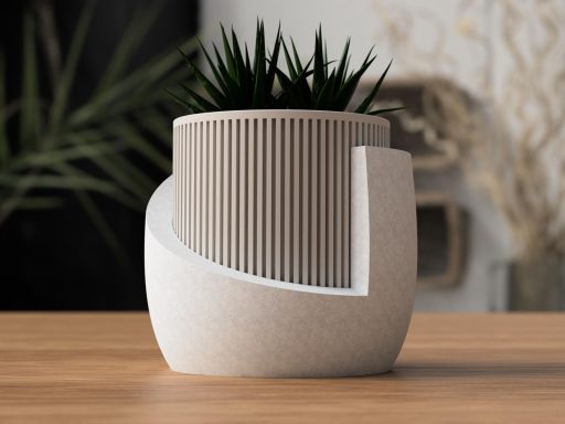 Moderner Japandi Pflanztopf, Design-Pflanztopf im Japandi-Stil – Modern trifft Zen – Bild 3
