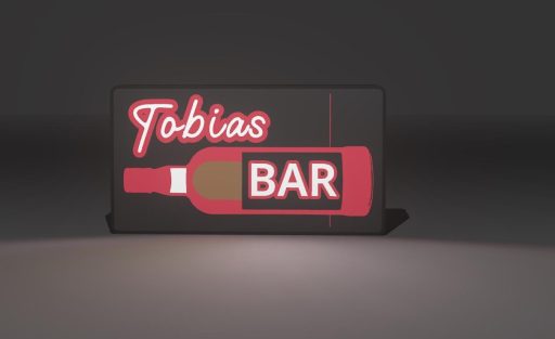 Personalisierte 3D-gedruckte LED Lichtbox – Name & Text individualisierbar – Deko Geschenk – ohne LED – Bild 5