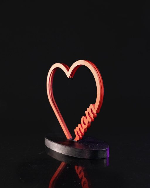 Personalisierbarer Fotohalter mit Herz – 3D-gedruckt – Geschenk zum Muttertag & für besondere Momente – Bild 4