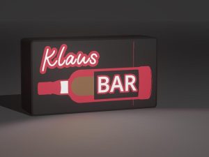 Personalisierte 3D-gedruckte LED Lichtbox – Name & Text individualisierbar – Deko Geschenk – ohne LED