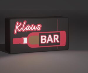 Personalisierte 3D-gedruckte LED Lichtbox – Name & Text individualisierbar – Deko Geschenk – ohne LED