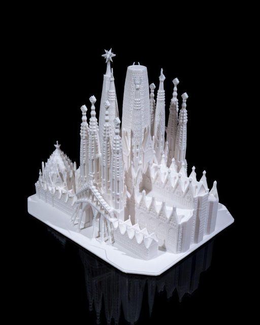 Sagrada Familia 3D Modell – Architektur Deko | Gaudí inspiriertes Miniatur Bauwerk | 3D-Druck Geschenk | FDM | 150x180x146 mm – Bild 4