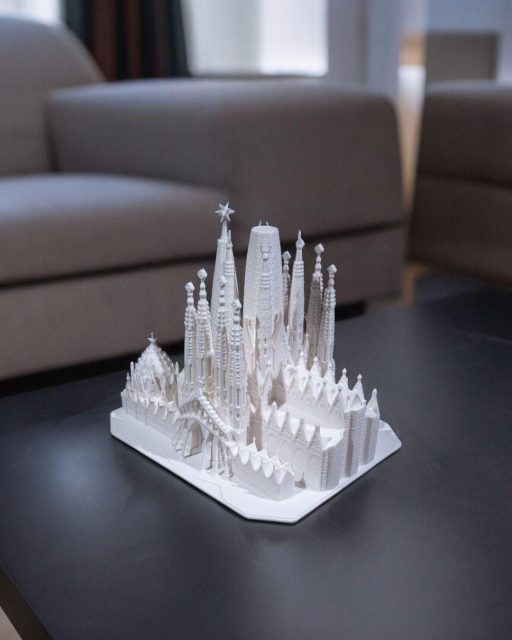 Sagrada Familia 3D Modell – Architektur Deko | Gaudí inspiriertes Miniatur Bauwerk | 3D-Druck Geschenk | FDM | 150x180x146 mm – Bild 2