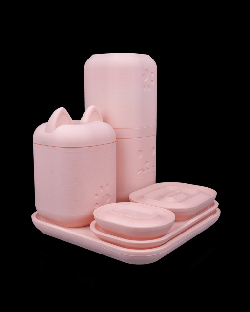Bath Mood – Clean Kitty Kit | Verspieltes 3D-gedrucktes Badezimmer-Set mit Katzencharme – Bild 3