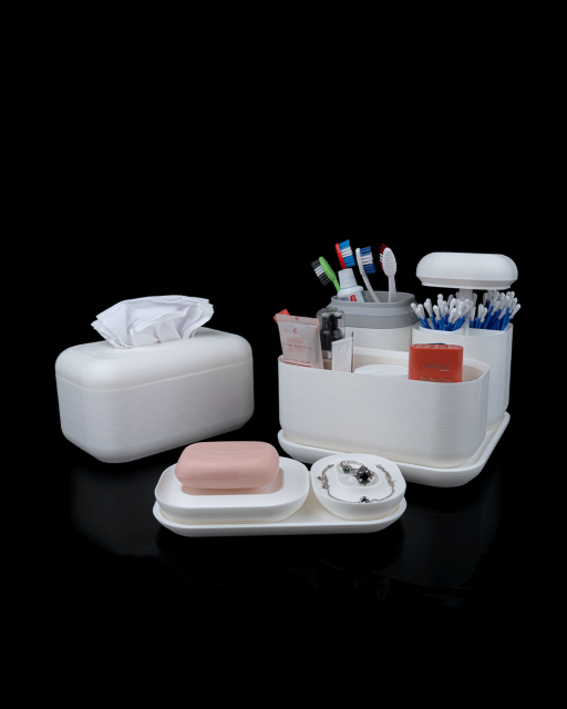 Bath Mood – Essential Kit | Modernes 3D-gedrucktes Badezimmer-Set aus PLA – Bild 2