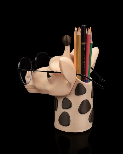 Mr. Giraffe – Brillen- & Stiftehalter – Lustige Dekofigur – Originelles Geschenk – Bild 3