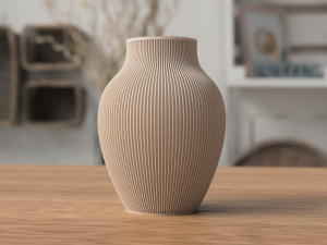 Moderne Vase – Japanisch-skandinavisches Design – Minimalistisch & elegant – 18 cm hoch – Stilvolle Wohn-Deko