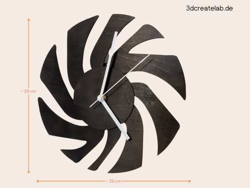Obscura - abstrakte Wanduhr – Bild 2