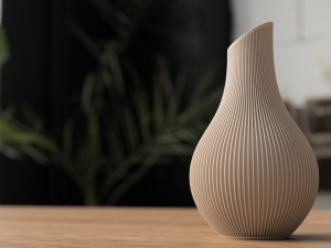 Shizu Japandi Vase – Moderne Vase im japanisch-skandinavischen Stil – Minimalistisch & elegant – 179 mm hoch
