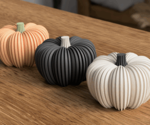 Moderner Halloween Kürbis – LED-Teelicht-kompatibel – Herbst & Halloween