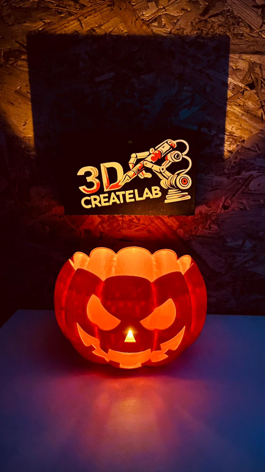 Halloween Kürbiskopf – Offene Schale für Süßigkeiten oder LED-Teelicht-Deko – Bild 3