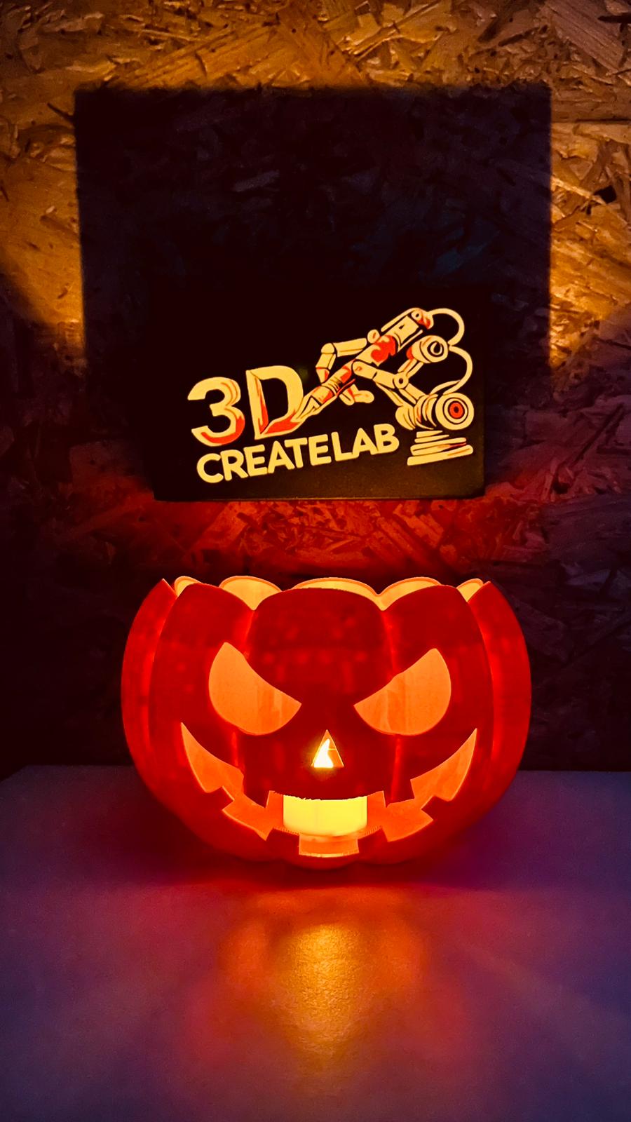 Halloween Kürbiskopf – Offene Schale für Süßigkeiten oder LED-Teelicht-Deko