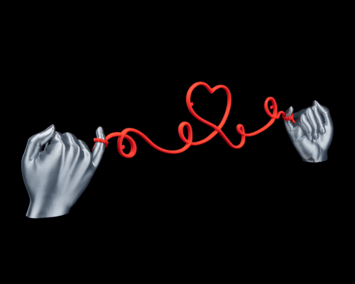 Hand in Hand Fotohalter - 3DCreatelab