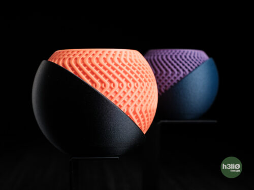 Blaze Planter (3D Druck) – moderner Pflanztopf mit geometrischem Design inkl. umlaufendem Tropfteller