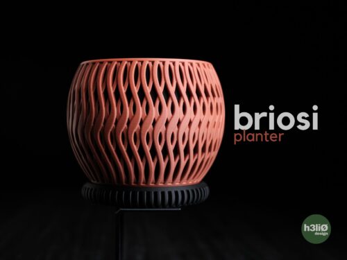Briosi Planter (3D Druck) – minimalistischer Designer-Pflanztopf mit klaren Formen
