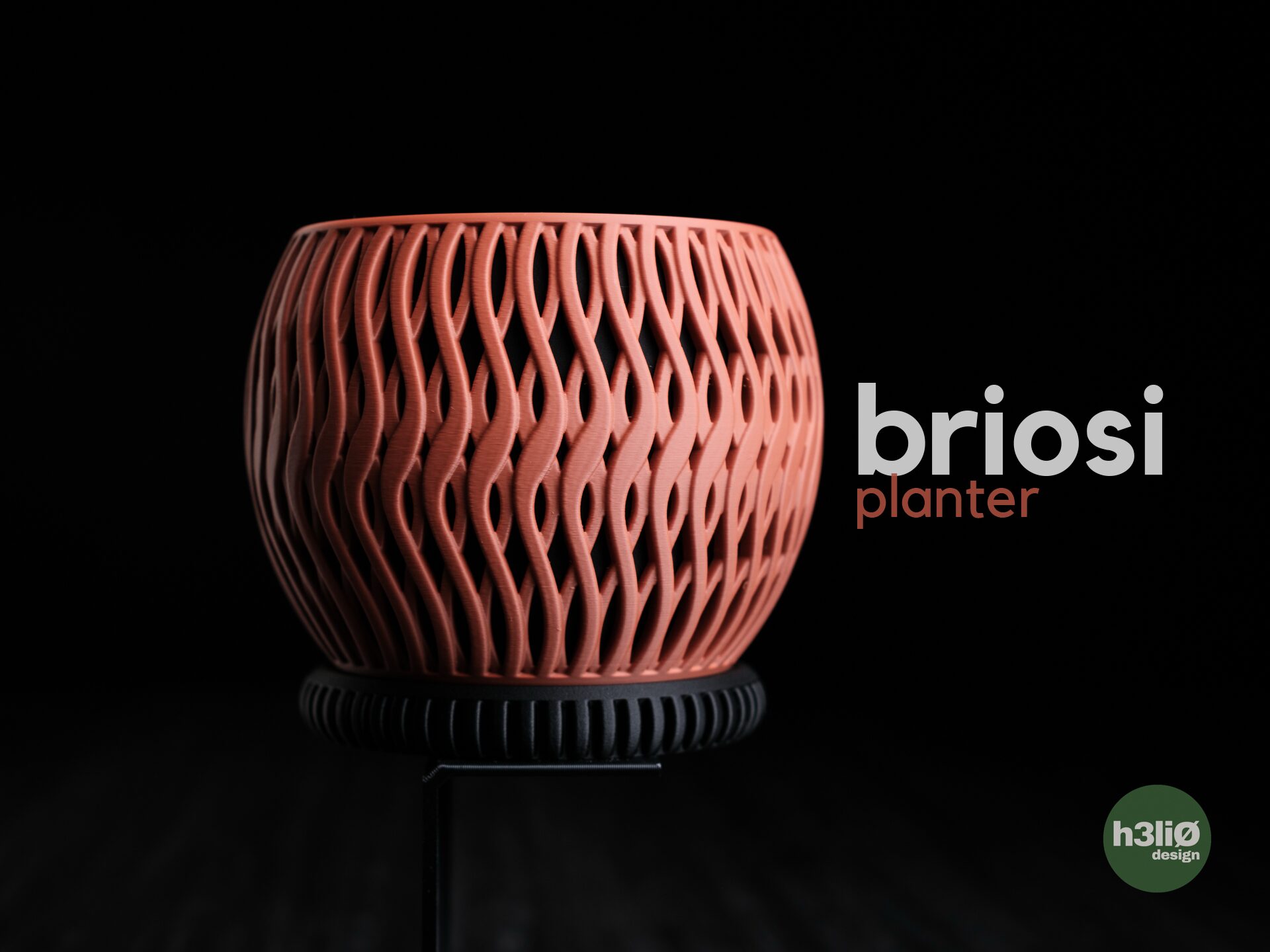 Briosi Planter (3D Druck) – minimalistischer Designer-Pflanztopf mit klaren Formen