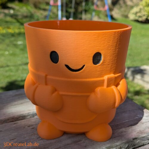 Cute Face Planter -Blumentopf mit Schuerze