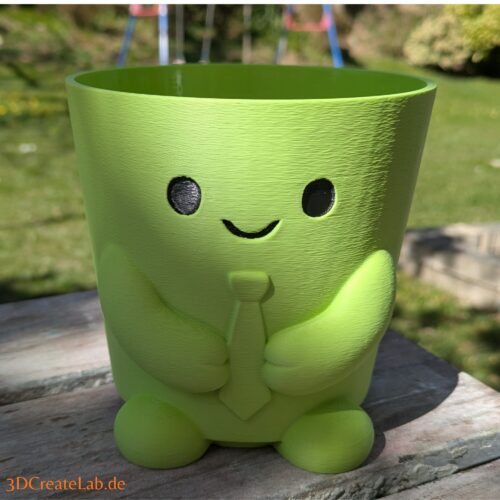 Cute Face Planter – Blumentopf mit Krawatte