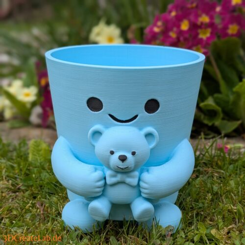 Cute Face Planter – Blumentopf mit Teddy