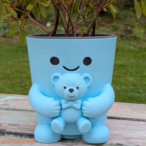 Cute Face Planter – Blumentopf mit Teddy